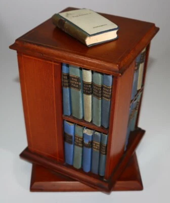 1904 The Works of William SHAKESPEARE 40 Vols Miniature Revolving Bookcase  - Image 1 of 4