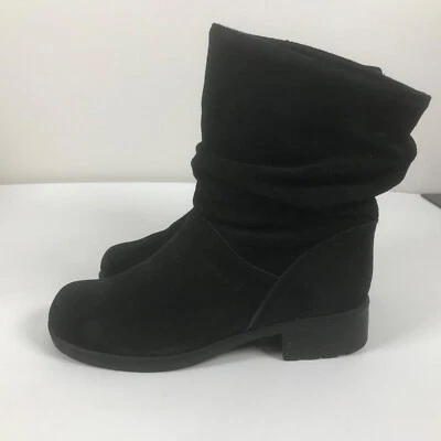 Martino канадский женщин 8 M средний черный замши кожи флиса с подкладкой зимние ботинки - Изображение 1 из 4