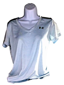 WOMAN'S UNDER ARMOUR LOOSE/HEATGEAR V NECK SHIRT. SIZE SMALL - NWOT - Picture 1 of 2