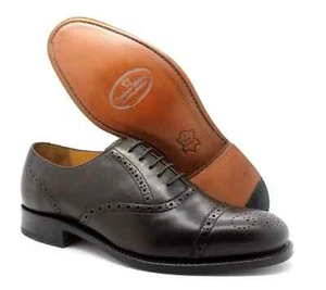 Zapatos Derby Inteligentes Barker Gatwick Para Hombres Reino Unido 7G Savile Row Cuero Marrón Artesanales - Imagen 1 de 8