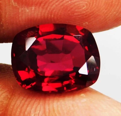 Certified  7.20 Ct Natural BURMA Pigeon Blood Red Ruby Unheated Loose Gemstone - Image 1 of 4