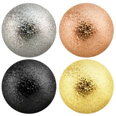 Piercing Gioielli Chiusura Brillanti Sfera Glassato Ricambio Ball IN Vier Colori - Immagine 1 di 2