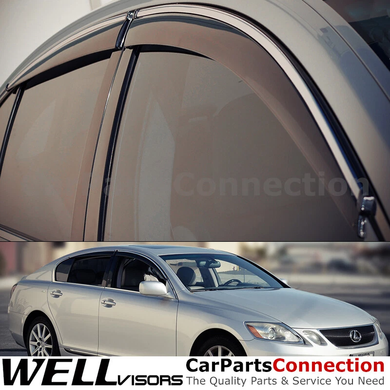 Viseras de ventana WellVisors 06-11 para Lexus GS300 GS350 GS430 GS450h GS460 laterales Foto 1 de 4