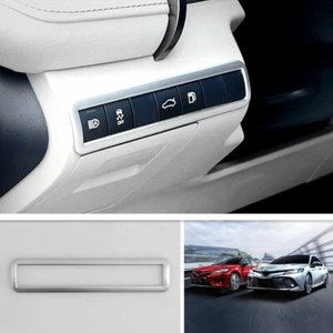 For 2018-2020 Toyota Camry Matte Silver Rear Trunk Switch Panel Frame Cover Trim - Picture 1 of 8