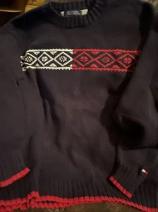 NWT Tommy Hilfiger Pullover Navy Sweater Youth Sz: XL - Picture 1 of 1