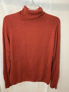 Rollkragenpullover Pullover Damen groß Woolrich orange Strick - Bild 1 von 8