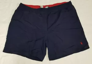 Polo Ralph Lauren costume da bagno uomo taglia XL pantaloncino blu navy/rosso - Foto 1 di 8
