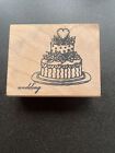 Wedding Cake Wooden Back Stamp Crafting