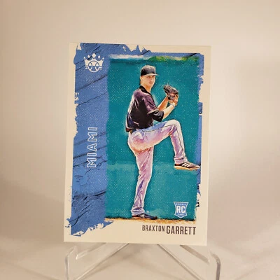 2021 Diamond Kings Base #48 Braxton Garrett Miami Marlins RC - Image 1 of 2