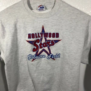 Vtg Jerzees Russell USA Made Sweatshirt Adult Med Hollywood Stars Gilmore Field - Picture 1 of 13
