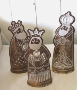 Hallmark "Wise Men Set" Metall bis 7" Tischplatte 3er Set NEU - Bild 1 von 6