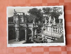 RAR AK Fehldruck Dresden Zwinger Nymphenbad Wallpavillon Handabzug Hahnpostkarte - Bild 1 von 2