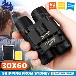Binoculars Day Night Vision Mini Folding 30x60 Telescope Outdoor Hunting Travel - Picture 1 of 12