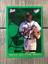 1996 Best ANDRUW JONES Rookie AUTOGRAPH #106 Auto Macon Braves