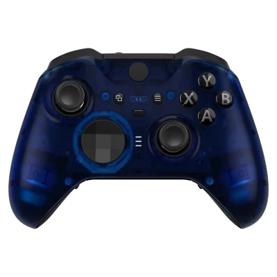 eXtremeRate Transparent Blue Faceplate for Xbox One Elite Series 2 Controller - Image 1 of 4