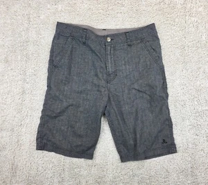 Prana Mens Chino Grey Shorts Size 34x11 - Picture 1 of 13