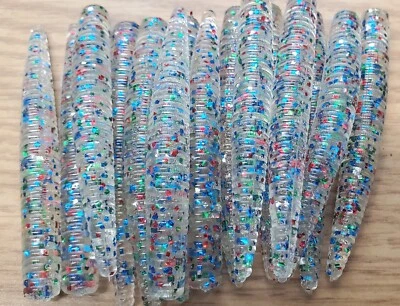 TEXJET 3" NED RIG WORM (FIRECRACKER) HEAVY GARLIC 15 PAC Drop Shot