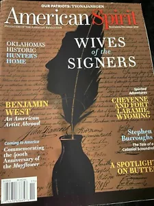American Spirit Magazine ~ DAR ~ Nov/Dec 2020 ~ Wives of the Signers & More - Imagen 1 de 2