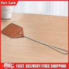 Leather Flyswatter Swatter with Stainless Steel Handle Fly Swatter Manual