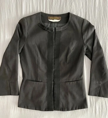Blazer Chaqueta Negra LOUIS VUITTON UNIFORMES Talla EUR 40 EE. UU. Talla 4 Pequeña Foto 1 de 4