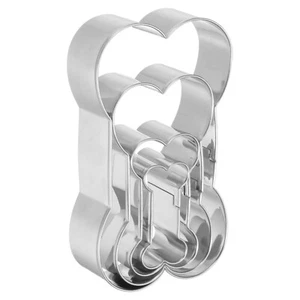 Set Tagliabiscotti Osso di Cane Taglie Assortite Acciaio Inox Tagliabiscotti Fatto in Casa - Foto 1 di 6