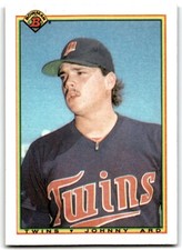 1990 Bowman Baseball Card Johnny Ard Minnesota Twins #406