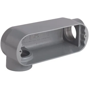 Hubbell-Killark OLR-0M 4" LR Hub Iron O Series Conduit Body MAX-3-350s MALLEABLE - Picture 1 of 1