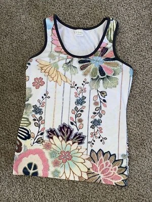 Cute So Sporty Women's Athletic Fitted Bra Tank Sport Top Graphic Size M Large - Image 1 of 4