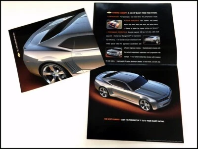 2006 2010 Chevrolet Camaro Concept Original Car Sales Brochure Foldout Poster - Image 1 of 2