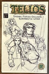 TELLOS # 1 Exclusive Euro Sketch Cover w/COA Dynamic Forces Mike Wieringo NM