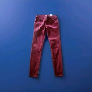 Levi, Denizen, Red, Denim Jeggings, Stretch, Pre Owned, Size 9 Junior - Picture 1 of 8