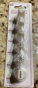 New Voila 6 Piece Cake Decorating Tip Set - Picture 1 of 2