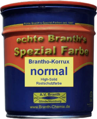BRANTH-CHEMIE Brantho-Korrux Normal, High-Solid Rostschutzfarbe, 750 ml, RAL 3009 Oxidrot