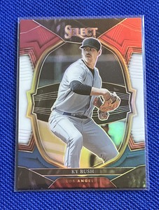 2023 Panini Select #8 Ky Bush Tri-Color Prizm Los Angeles Angels 