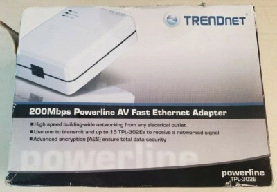 TRENDnet 200 Mbps Powerline Adapter TPL-302E NIB - Image 1 of 4