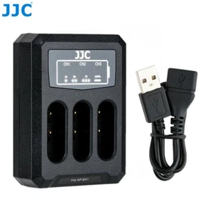 USB Triple Battery Charger fits NP-BX1 for Sony RX100 VII VI V VA IV RX1R ZV-1F - Picture 1 of 11