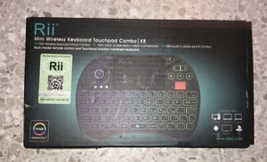 Rii X8 Ultra Slim Przenośna mini bezprzewodowa klawiatura Bluetooth z myszą touchpadową - Zdjęcie 1 z 2
