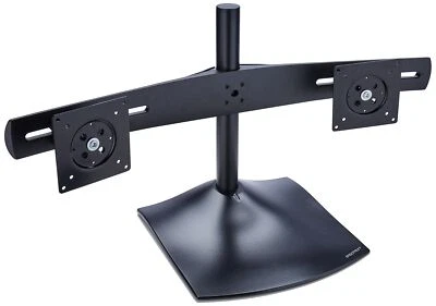 Ergotron DS100 Dual-Monitor Desk Stand, Horizontal, Black - Image 1 of 4