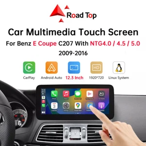 12.3'' Wireless Carplay Touch Screen AndroidAuto For Benz E Coupe C207 2009-2016 - Picture 1 of 12