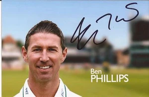 NOTTINGHAMSHIRE * BEN PHILLIPS SIGNED 6x4 PORTRAIT PHOTO - Picture 1 of 1