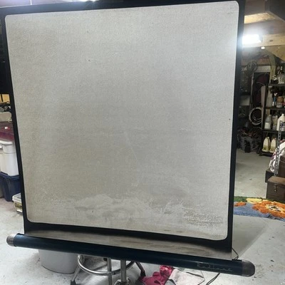 Vintage Radiant 40x40 Movie Projector Screen On Tripod Slide Projection - Image 1 of 4