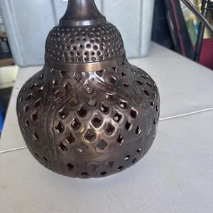 Leuchte handgefertigte elektrische Hängelampe im marokkanischen Stil - Bild 1 von 4