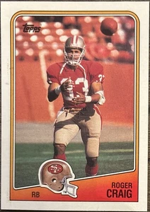 Topps 1988 NFL Trading Card - #40 Roger Craig - San Francisco 49ers - Bild 1 von 2