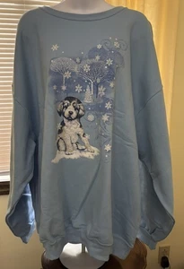 JERZEES CREWNECK SWEATSHIRT WOMENS SIZE 3XL COLOR BLUE PRE-OWNED - Picture 1 of 6