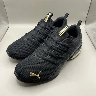 Puma Riaze Prowl Black Gold Running Sneakers Shoes Women’s Size 7.5 - Image 1 of 4