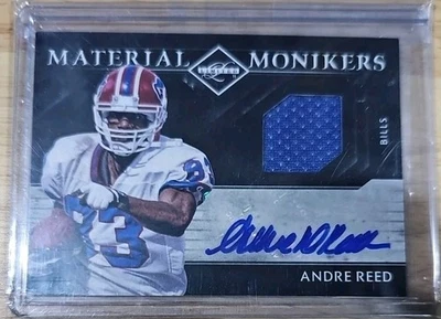 2011 Panini Limited Andre Reed Material Monikers Jersey Auto Card 3/25 BILLS - Image 1 of 2