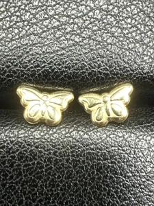 Aretes mariposa oro amarillo 14k nuevo estado - Imagen 1 de 5