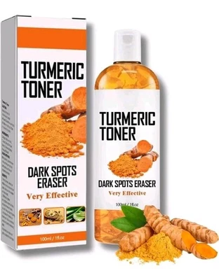 ISBEAUSOLS Turmeric Toner Reduce Dark Spots Facial Toner Spot Eraser Skin Care 100ml