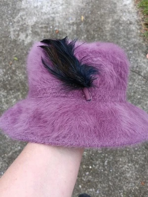 Vintage Kangol Design ANNIE Purple Lilac Cloche Furgora Hat  - Image 1 of 4