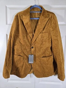 Dan John slim fit Mens sport coat suit Jacket Size 44 brown new 2 button - Picture 1 of 11